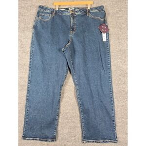Ava & Viv Women's Size 26 High Rise 90s Straight‎ Leg Dark Wash Jeans New